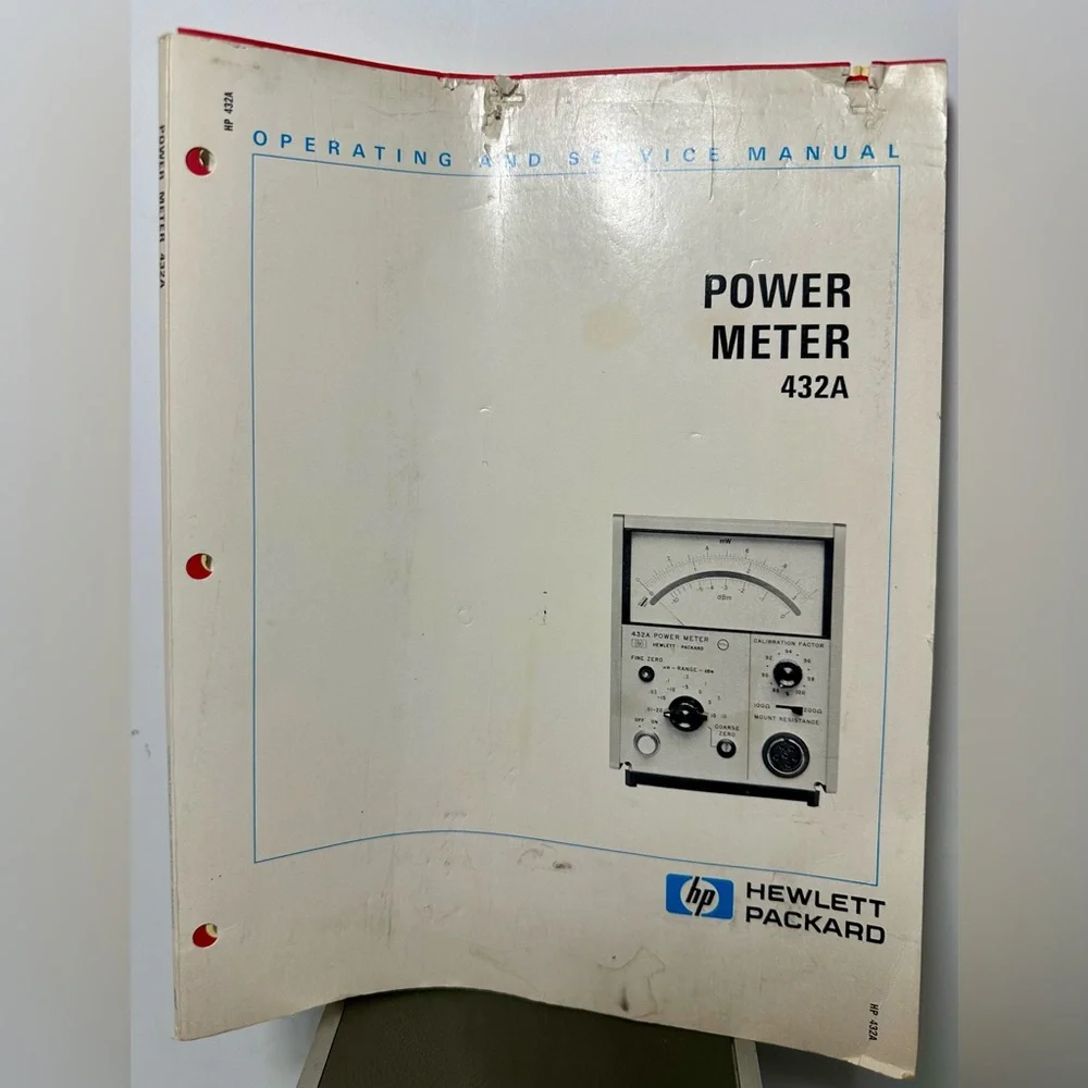 Hewlett-Packard 432A RF Peak Power Analog Meter